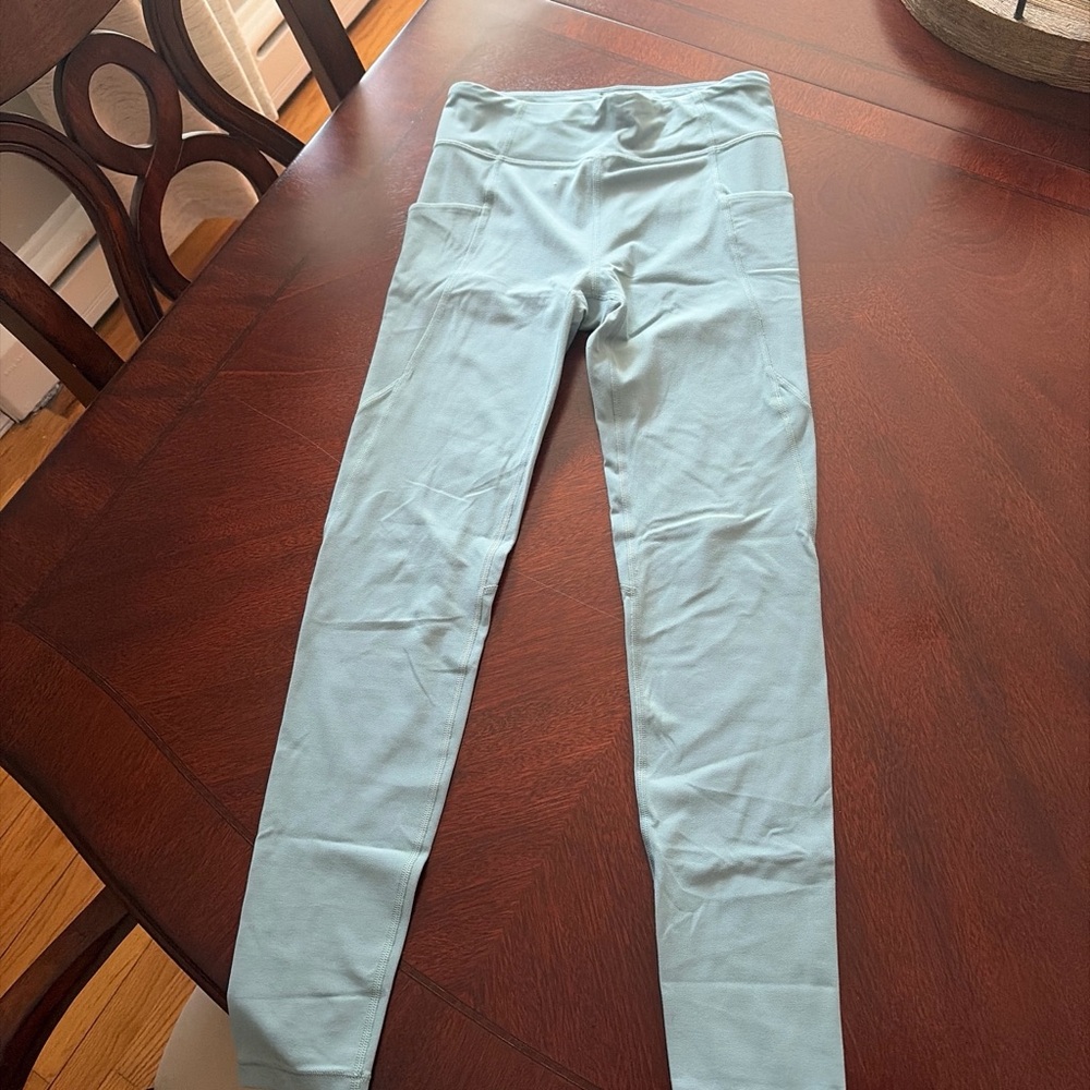 Light Blue High-Waist Leggings